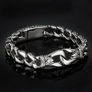 Vintage Totem Thick Chain Bracelet