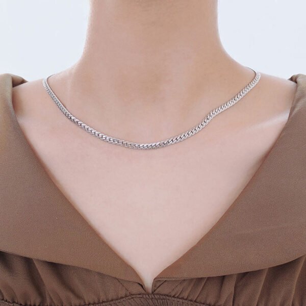Chain Titanium steel necklace female niche design high-end 18k gold Internet celebrity with hip-hop style jewelry anti-tarnish jewellery from Glossy.pk, Lahore