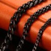 Style wear with punk hip-hop stainless steel bracelet, six-sided grinding Cuban chain, simple titanium steel bracelet anti-tarnish jewellery from Glossy.pk, Lahore