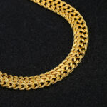 European and American cross-border jewelry wish new 18K gold-plated bracelet AliExpress explosive 6MM men's foxtail bracelet