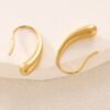 Water-Drop Hook Earrings — Gold & Steel Tone — jewellery from Glossy.pk, Pakistan
