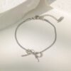 18k Gold High-quality Gold Snake Bone Chain Anklet Women’s Ins Cold Wind Simple Forest anti-tarnish jewellery from Glossy.pk, Lahore