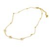 Handmade Beaded Chain Flower Pearl Necklace Bracelet Earrings Set Clavicle Chain anti-tarnish jewellery from Glossy.pk, Lahore