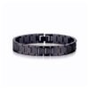 Stainless Steel Black Bracelet — 18K Gold Detail product photo 3 | Glossy.pk Pakistan