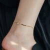 Sense of luxury, delicate shell claw diamond, starfish, titanium steel anklet, sweet ocean style, new ankle and foot chain 22 anti-tarnish jewellery from Glossy.pk, Lahore