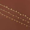 Super Beauty Spot Clavicle Chain Geometric Round Square Pear-shaped Temperament Small Necklace Titanium Steel Plated 18k Gold anti-tarnish jewellery from Glossy.pk, Lahore