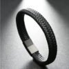 Men's bracelet — listed buckle and woven-style design — jewellery from Glossy.pk, Pakistan