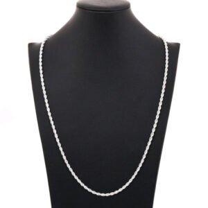 Silver Necklace & Bracelet Set — 40cm + 20cm product photo 4 | Glossy.pk Pakistan