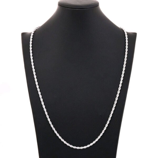 Silver Necklace & Bracelet Set — 40cm + 20cm product photo 4 | Glossy.pk Pakistan