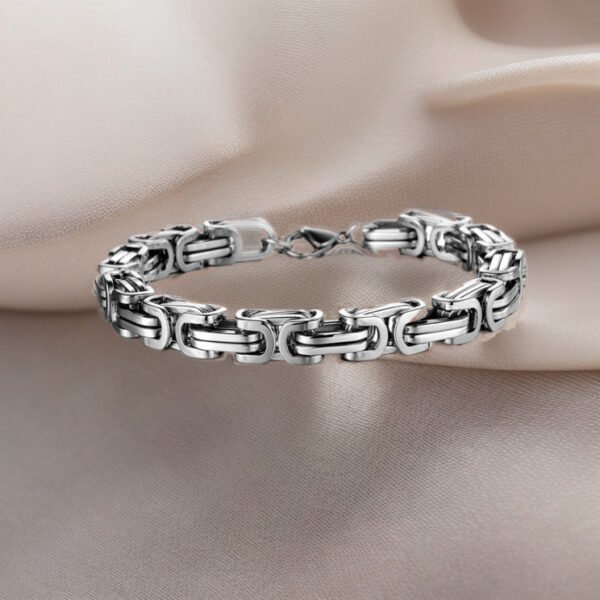 Men's Bracelet — White, Silver Gold, Silver Black, Gold product photo 2 | Glossy.pk Pakistan