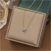 Shell Heart Pendant & Stud Earrings Set product photo 3 | Glossy.pk Pakistan