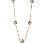 New vintage pearl jewelry set is a fashionable and versatile workplace commuter accessory necklace bracelet earrings set of three - Image 5