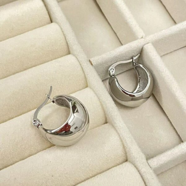 Retro personality cold style earrings simple and versatile earrings, niche design high-end earrings anti-tarnish jewellery from Glossy.pk, Lahore