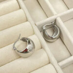 European and American cross-border wholesale retro personality cold style earrings simple and versatile earrings, niche design high-end earrings Glossy.pk