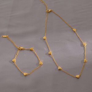 Heart-accented Necklace & Bracelet Set product photo 4 | Glossy.pk Pakistan