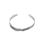 New vintage wave braided bracelet open personality ins cold wind distressed simple hollow irregular bracelet