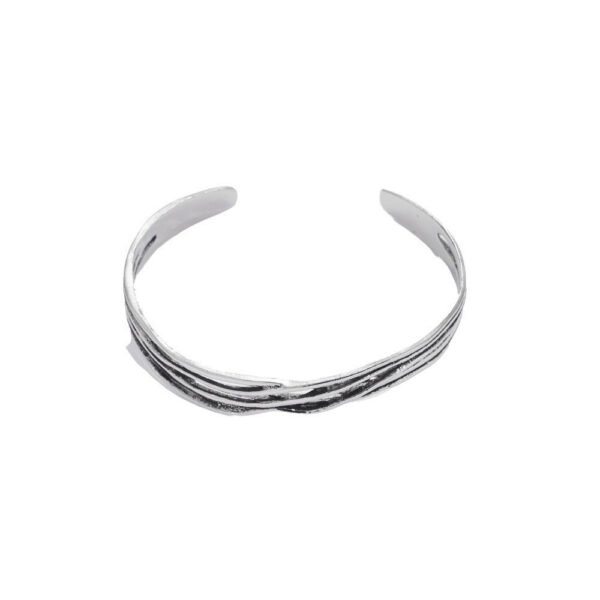 New vintage wave braided bracelet open personality ins cold wind distressed simple hollow irregular bracelet anti-tarnish jewellery from Glossy.pk, Lahore