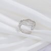 Irregular titanium steel open ring light luxury high-end ring does not fade cold wind 23 anti-tarnish jewellery from Glossy.pk, Lahore