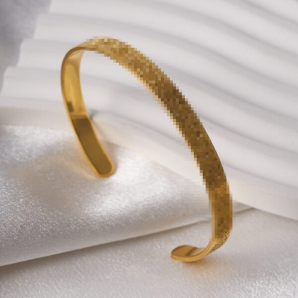 Rune Corrosion Bracelet Niche Personality Versatile Environmental Protection Alloy Bracelet C-type Open Ring Bracelet anti-tarnish jewellery from Glossy.pk, Lahore