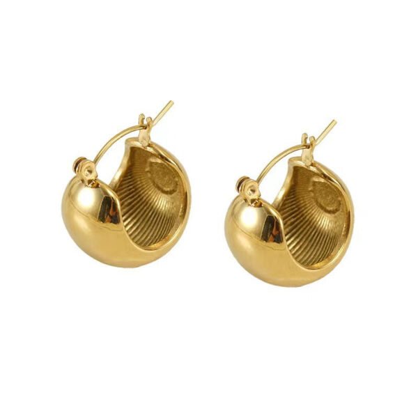 Retro personality cold style earrings simple and versatile earrings, niche design high-end earrings anti-tarnish jewellery from Glossy.pk, Lahore