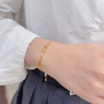 Titanium steel non-fading bracelet women's ins niche simple adjustable new cold style personality retro exquisite wholesale Glossy.pk