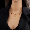Five-Point Star Necklace & Bracelet Set — Gold-Tone product photo 2 | Glossy.pk Pakistan