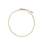 Super glittering starry sparkling titanium steel necklace female clavicle chain sparkling 18K gold plated chain plain chain accessories Glossy.pk