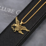 Cross-border hot sale creative eagle necklace alloy made classic logo pendant European and American retro men's and women's ornaments