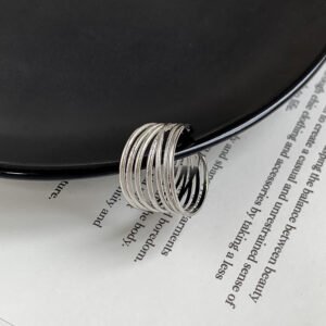 Multi-Layer Winding Ring (Gold / Steel Colour) product photo 2 | Glossy.pk Pakistan