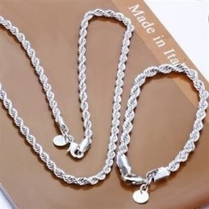 Twist rope chain — 2mm, multiple lengths product photo 3 | Glossy.pk Pakistan