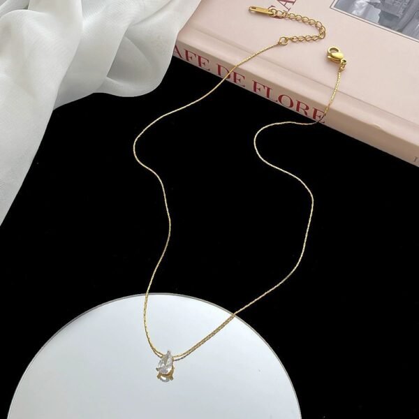 Single Stone Pendant Necklace — Delicate product photo 3 | Glossy.pk Pakistan