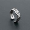 Irregular titanium steel open ring light luxury high-end ring does not fade cold wind 23 anti-tarnish jewellery from Glossy.pk, Lahore