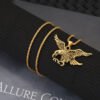 Hot sale creative eagle necklace alloy made classic logo pendant Retro men’s anti-tarnish jewellery from Glossy.pk, Lahore