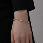 Love Heart-shaped Double-layer New Bracelet Stainless Steel Fashion Hand Jewelry Versatile - Image 2