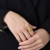 Large & Small Ball Open Ring product photo 3 | Glossy.pk Pakistan