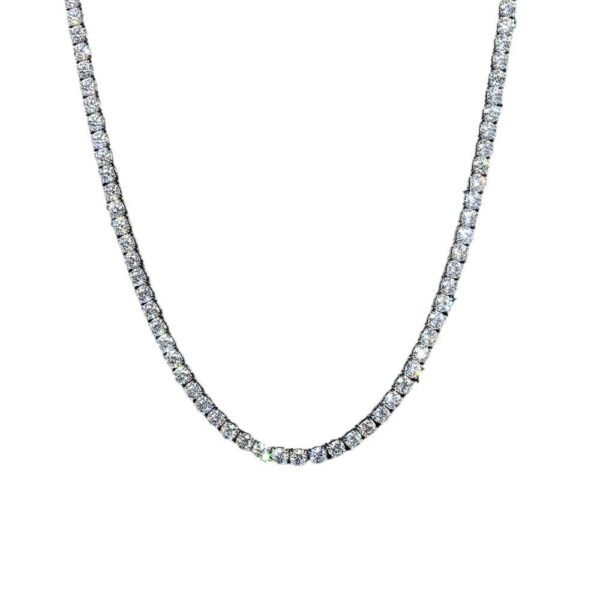Popular Hip Hop Necklace Men’s and Women’s Hip Hop Necklace Full Rhinestone Single Row Necklace anti-tarnish jewellery from Glossy.pk, Lahore