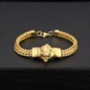 Titanium steel lion head bracelet men’s hip hop bracelet 4*8mm stainless steel chain jewelry anti-tarnish jewellery from Glossy.pk, Lahore