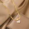 18k gold Luxury Clavicle Chain Simple Necklaces anti-tarnish jewellery from Glossy.pk, Lahore
