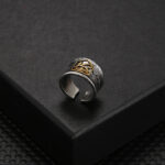 Cross-border wish rings, personality, retro all-seeing eyes, open rings, simple men's adjustable jewelry, wholesale
