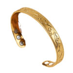 temu plum blossom magnet bracelet vintage flower ring bracelet set adjustable men women antique red copper bracelet Glossy.pk