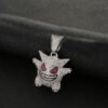 Elf cartoon funny necklace micro inlaid purple zircon pendant factory anti-tarnish jewellery from Glossy.pk, Lahore