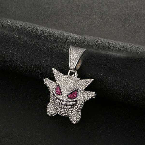 Elf cartoon funny necklace micro inlaid purple zircon pendant factory anti-tarnish jewellery from Glossy.pk, Lahore