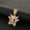 Elf cartoon funny necklace micro inlaid purple zircon pendant factory anti-tarnish jewellery from Glossy.pk, Lahore