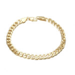 Zhongyi wishi European and American jewelry plated 18K gold bracelet foreign trade jewelry 6MM side bracelet factory spot wholesale