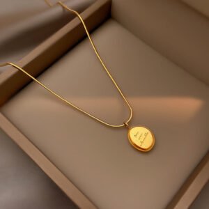 Letter Clavicle Necklace — Adorable Lettering product photo 2 | Glossy.pk Pakistan