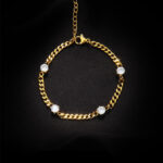 Love Heart-shaped Double-layer New Bracelet Stainless Steel Fashion Hand Jewelry Versatile