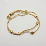 High-end Necklace, Small Square Double-layer Necklace, Light Luxury, Niche Design, Temperament, Collarbone Chain - Image 3