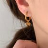 Love Earrings — Gold & Steel Colour Options product photo 3 | Glossy.pk Pakistan