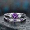 Versatile Women’s Zircon Ring Silver-plated Micro Emerald Ring anti-tarnish jewellery from Glossy.pk, Lahore
