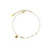 18K gold love bead anklet women’s light luxury ins wind foot chain hypoallergenic simple cold wind factory direct sales anti-tarnish jewellery from Glossy.pk, Lahore